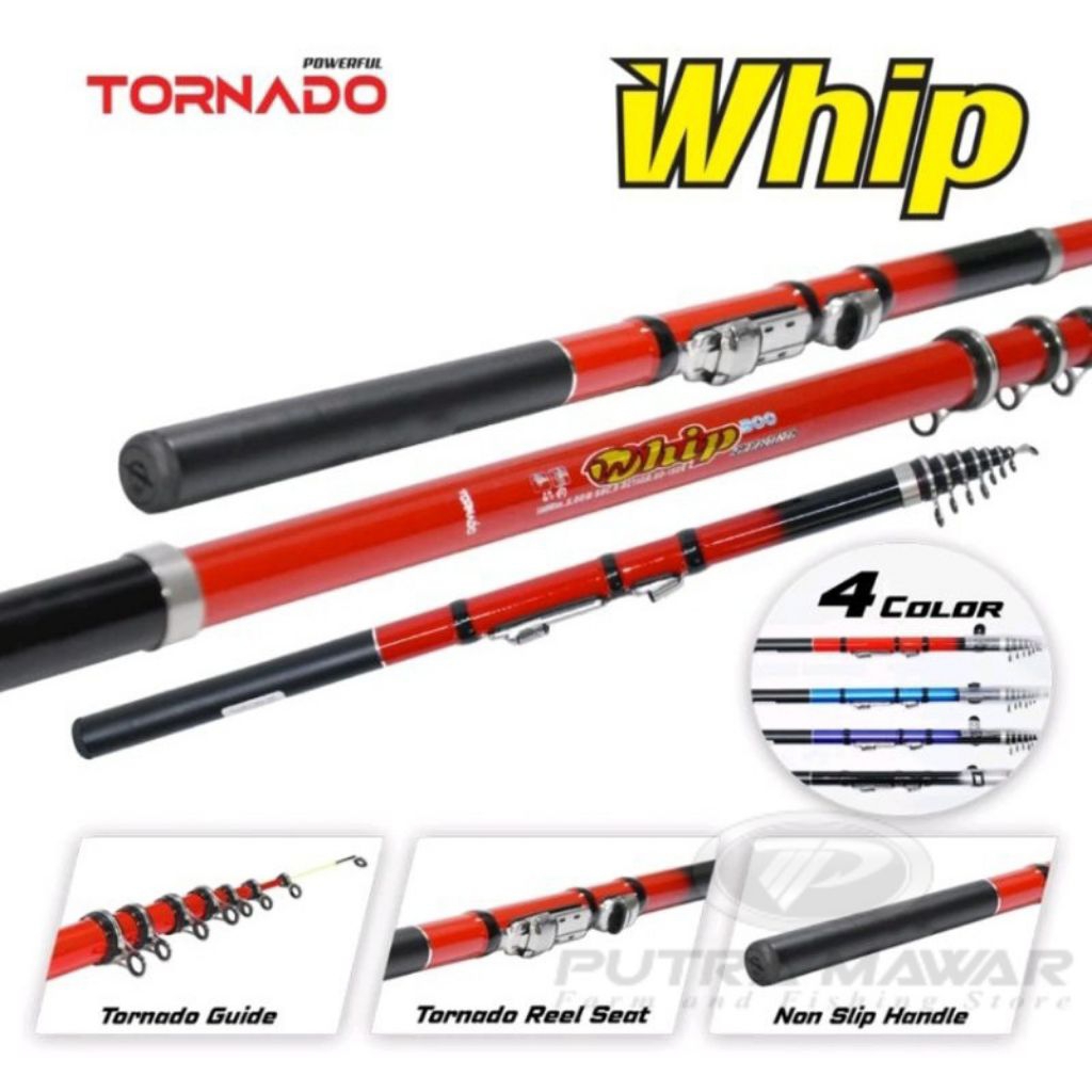 joran pancing tegek kolong tornado whip murah laris semarang original free packing pipa