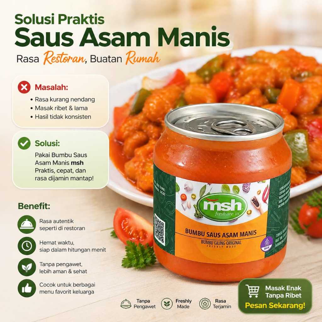 Promo Bumbu Bumbu Saus Asam Manis 190 gr , Bumbu Saus Asam Manis Anti Gagal , Bumbu Saus Asam Manis