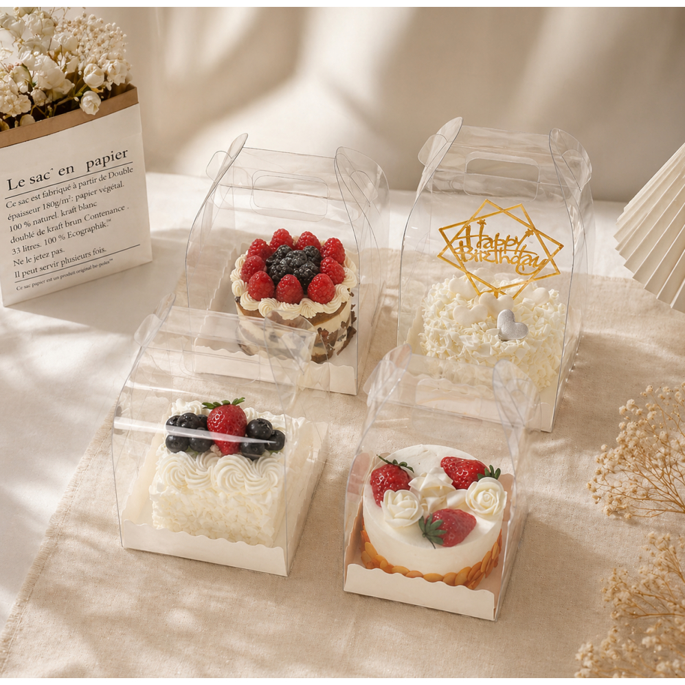 Box Mika Kotak Handle 15 x15 Box Mika Cake Gable 12 x 12 Kotak Kue Mika 13x13