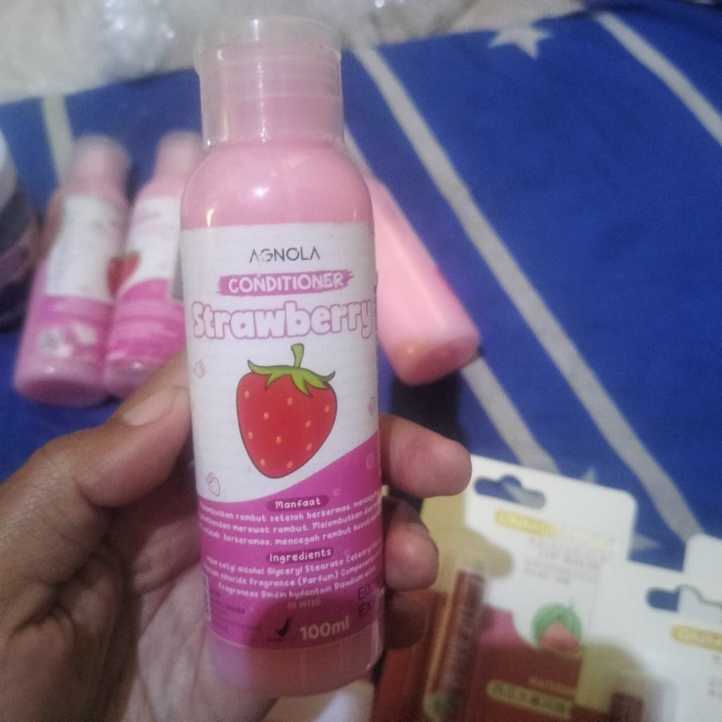 conditioner agnola 100ml + hair mask agnola strawberry 200grm
