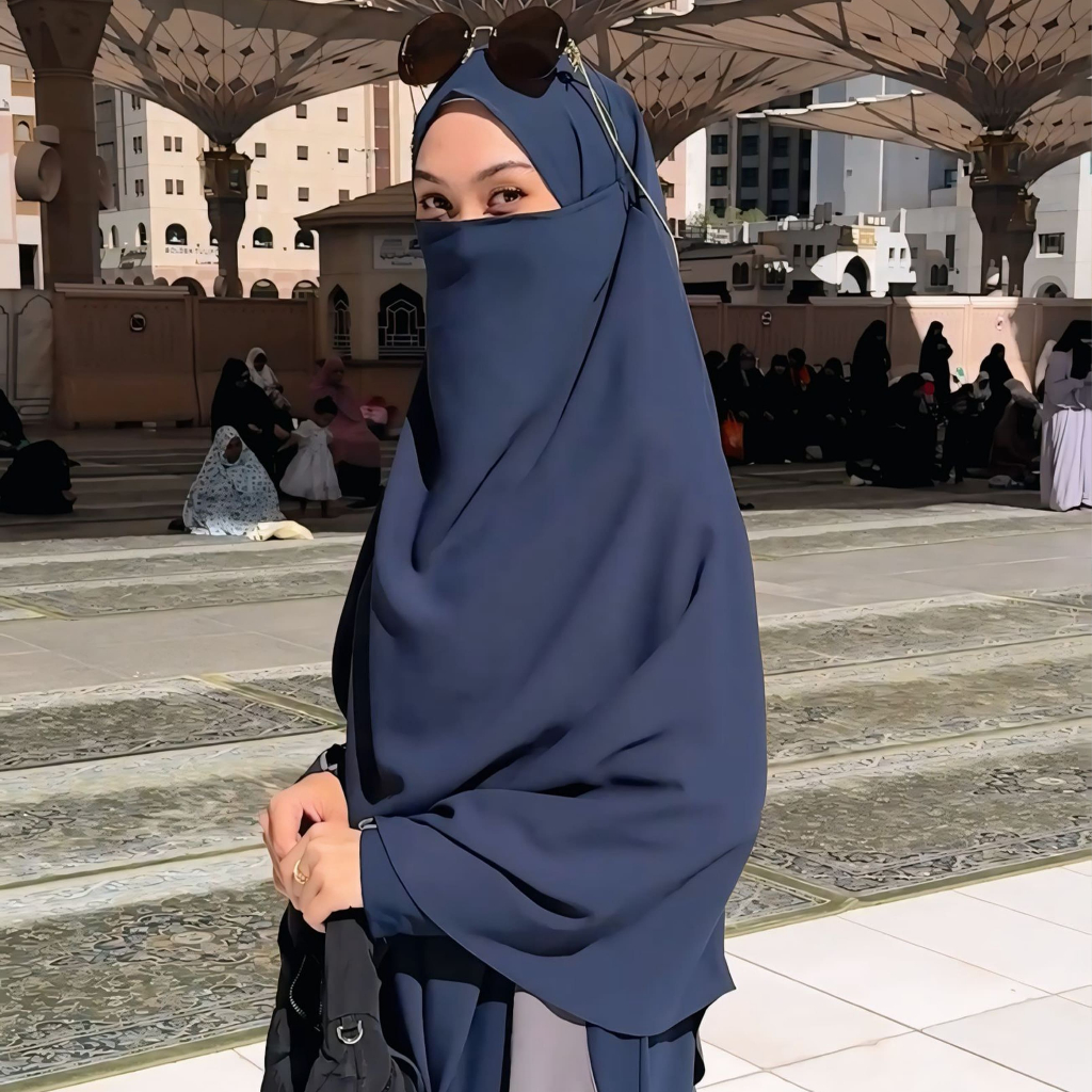 NAJ Studio - (FK ONLY) Zuby French Khimar Anti UV Hijab Instan Antem