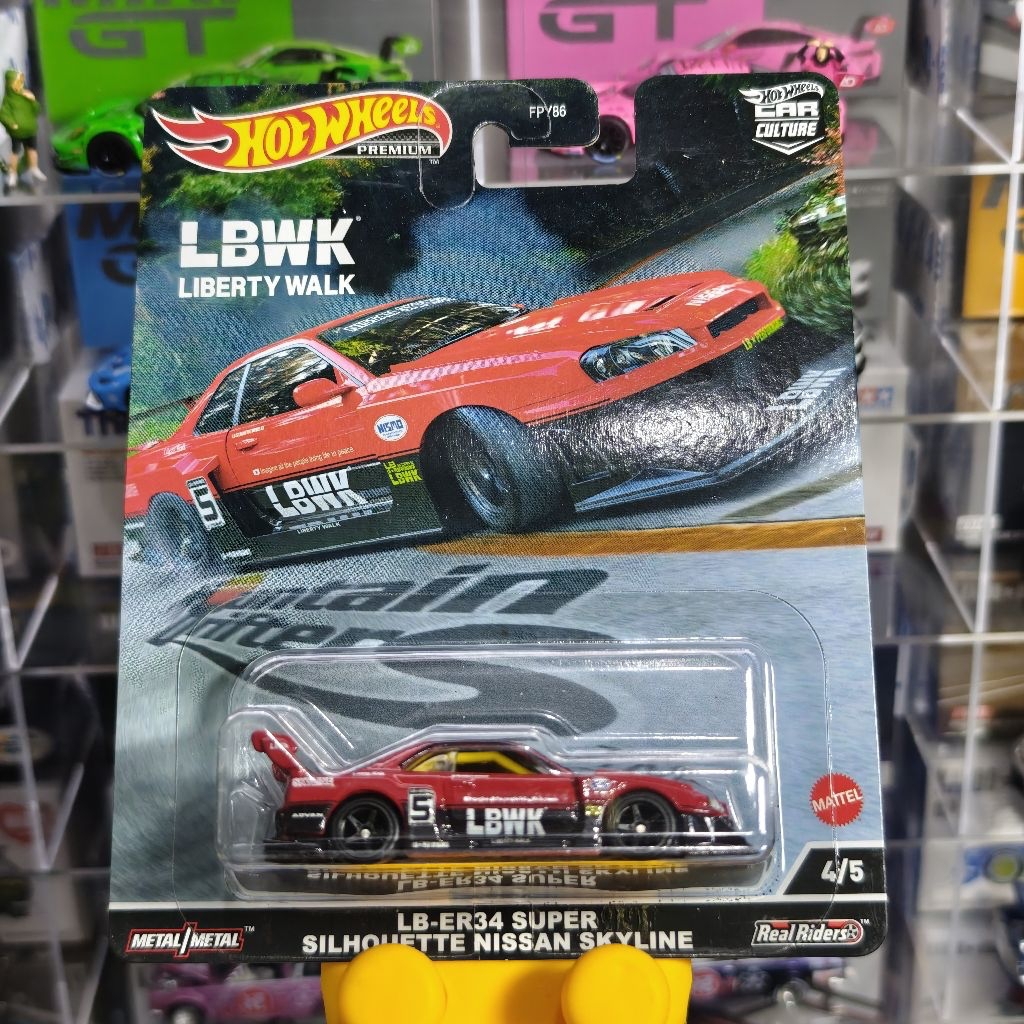 HOTWHEELS HOT WHEELS LB-ER34 SUPER SILHOUETTE NISSAN SKYLINE MOUNTAIN DRIFTERS SEALED