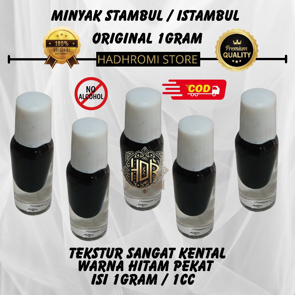 Minyak Istambul / Stambul Original 1gram-Hitam Pekat Kental Murni Tanpa Campuran