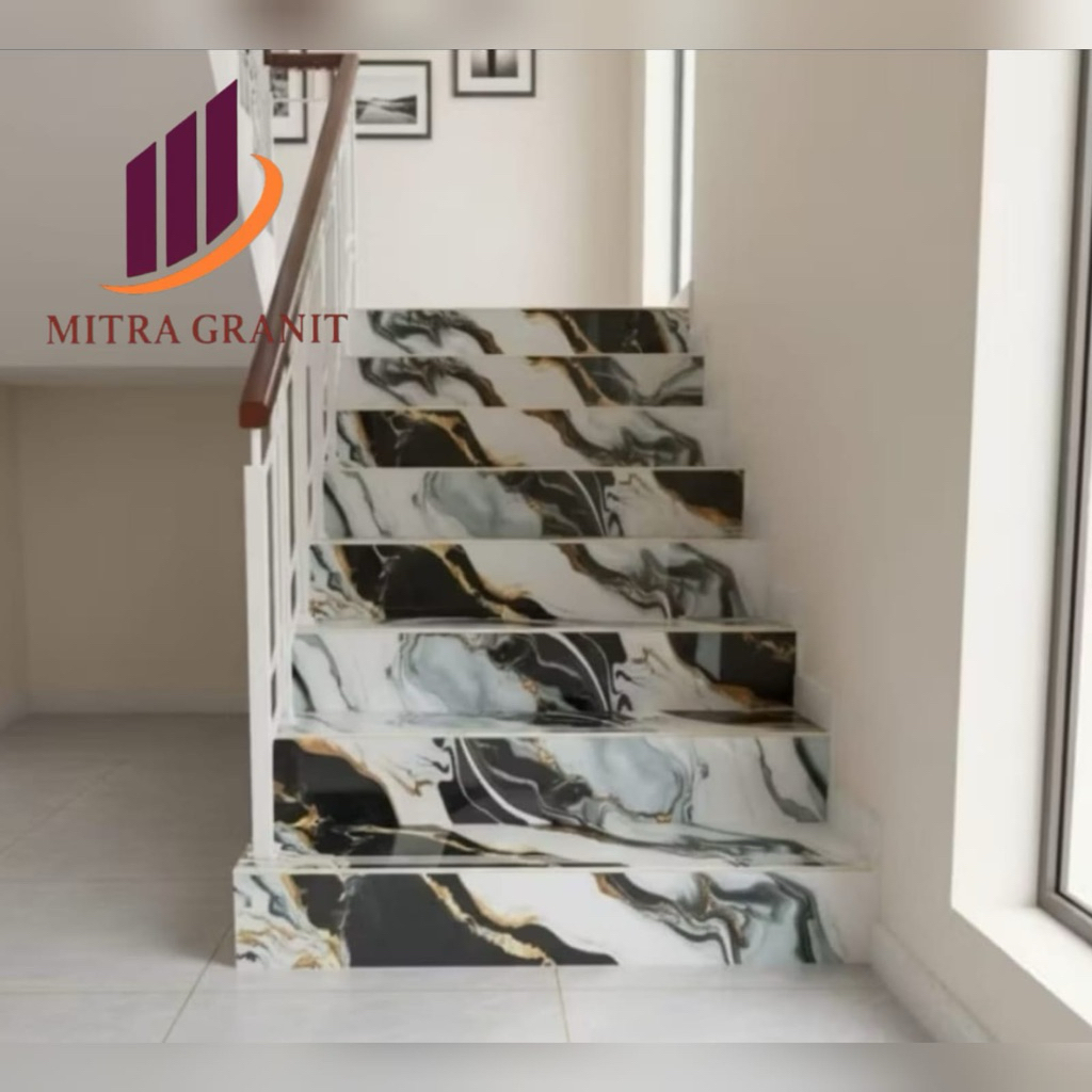 GRANIT MOTIF MARMER UKURAN 30x100 20x100 GRANIT TANGGA CUSTOM UKURAN