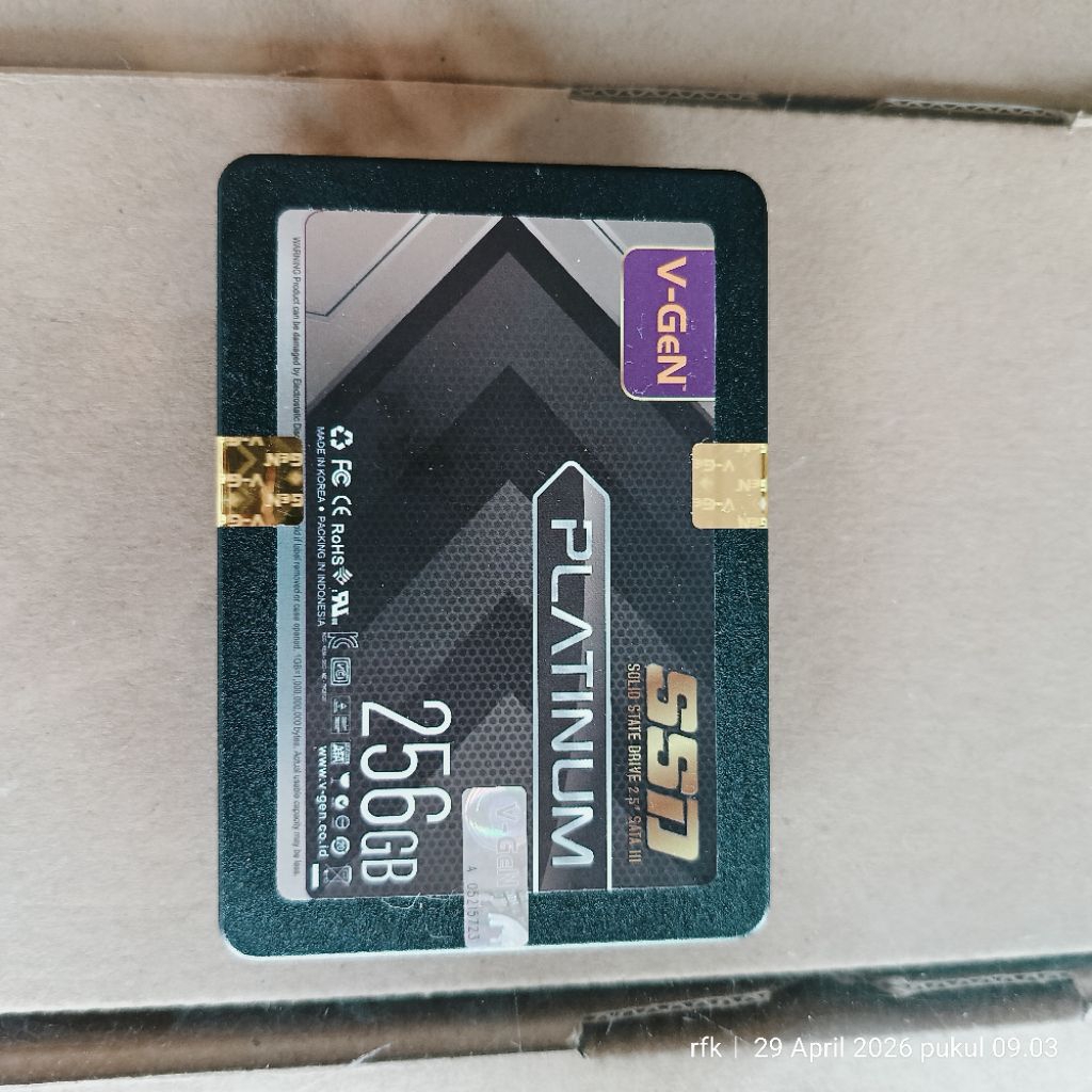 SSD SATA 256GB V-GeN Platinum