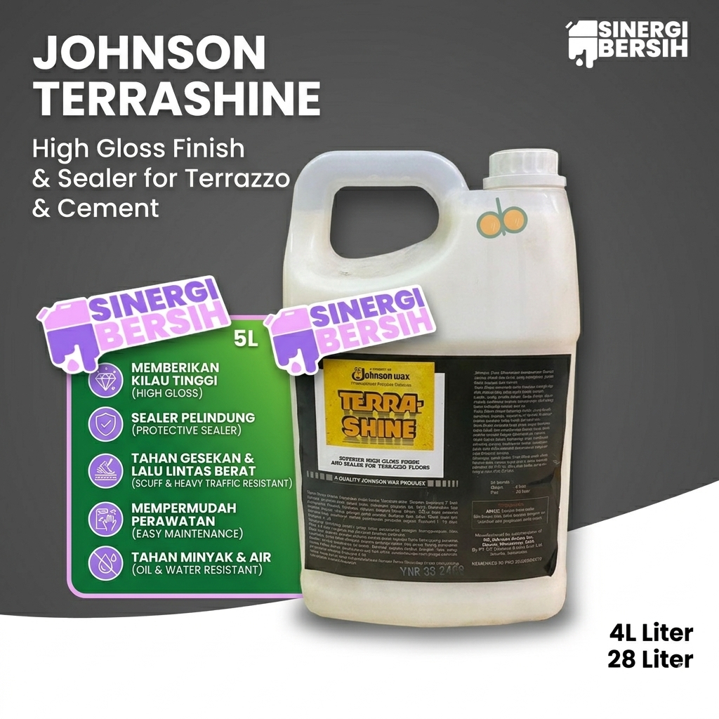 SC Johnson Terrashine 4 Liter Pengkilap & Pelapis Lantai Marmer Granit