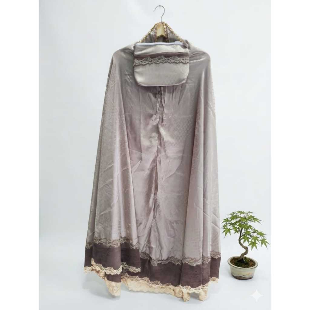 Mukena Silky Premium Jumbo Dewasa Warna Late