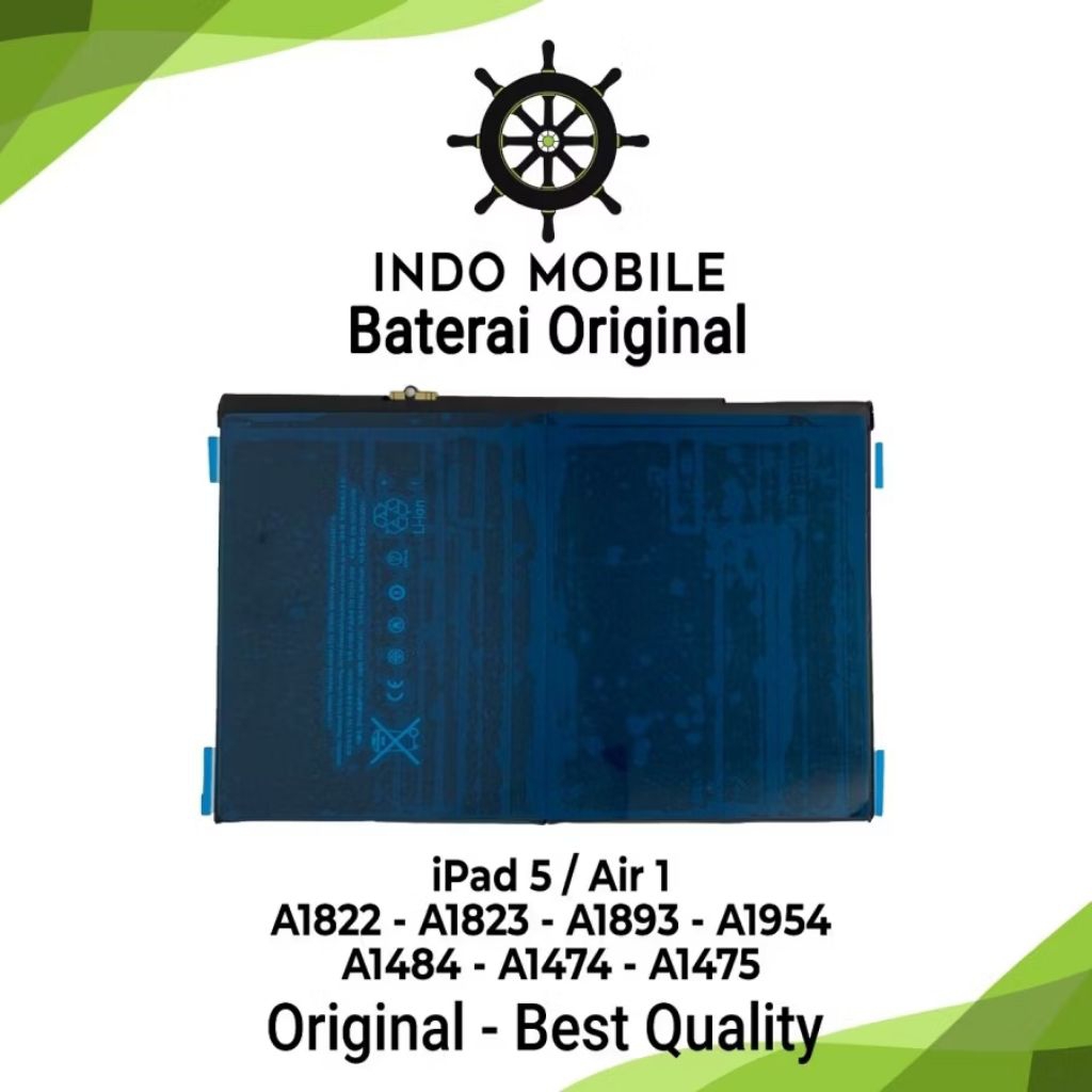 BATTERY IPAD 5 / AIR 1 / A1822 / A1823 / A1893 / A1954 / A1484/ A1474