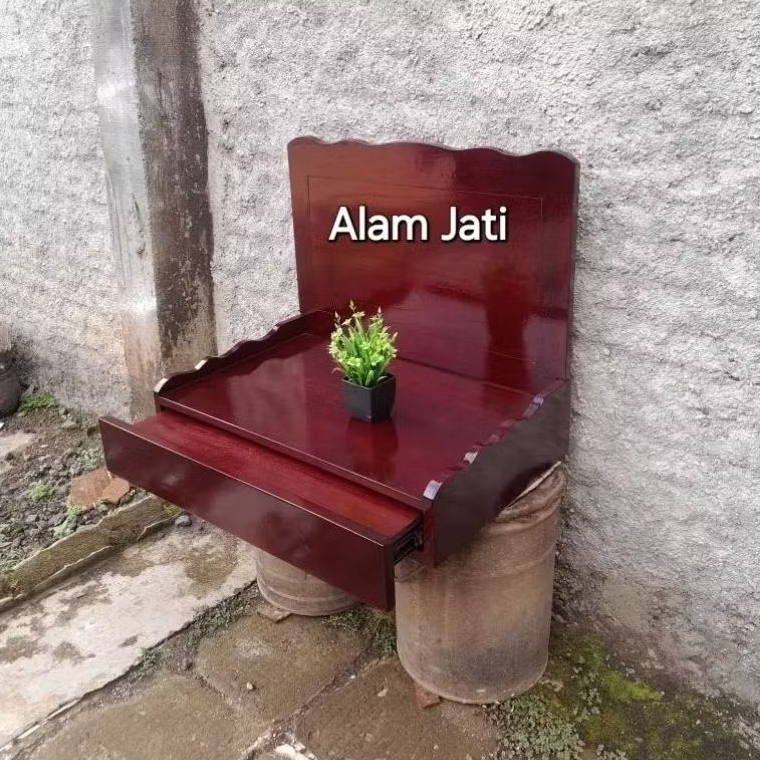 Meja Altar Sembahyang Gantung Jati Custom