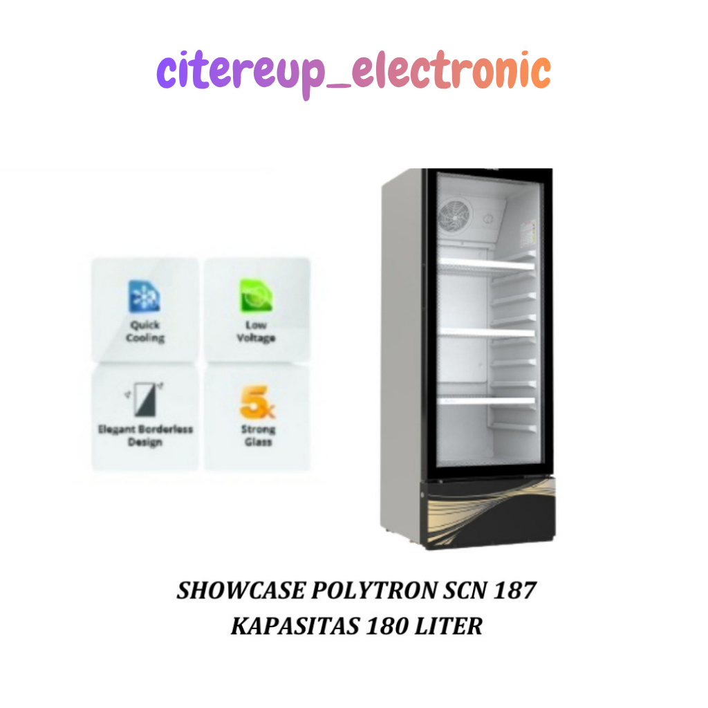 POLYTRON Showcase 180 Liter SCN 187