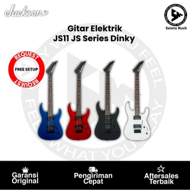 Gitar Elektrik Jackson JS Series Dinky JS11 Amaranth Original