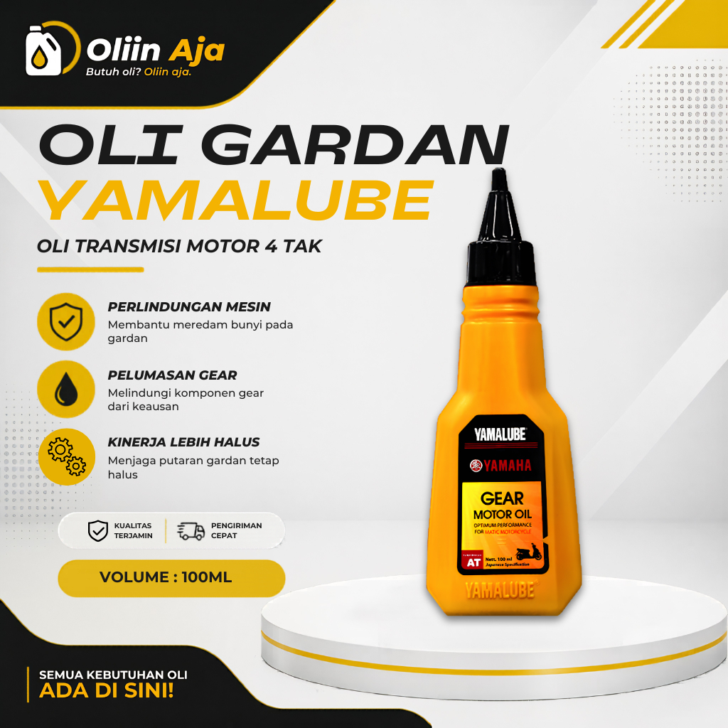 Oliin Aja | Oli Gardan Yamalube 100ml Original | Oli Gardan Motor Matic Yamaha Mio Fino Filano Fazzi