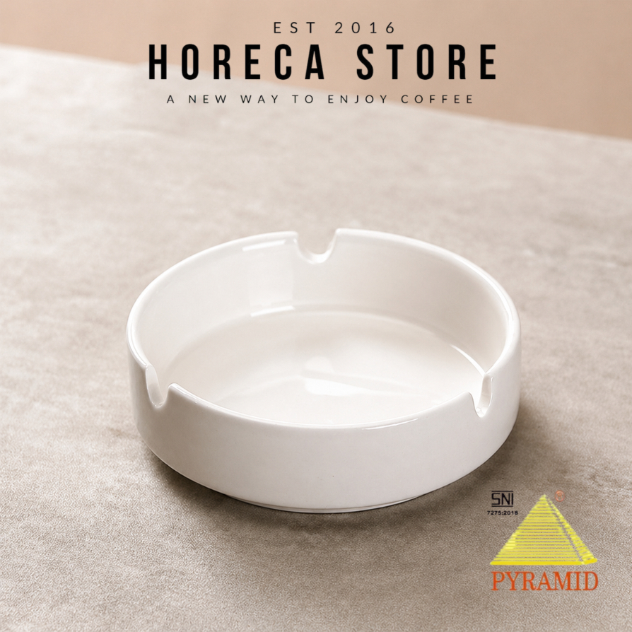 PYRAMID Asbak Keramik 10cm 4 inch