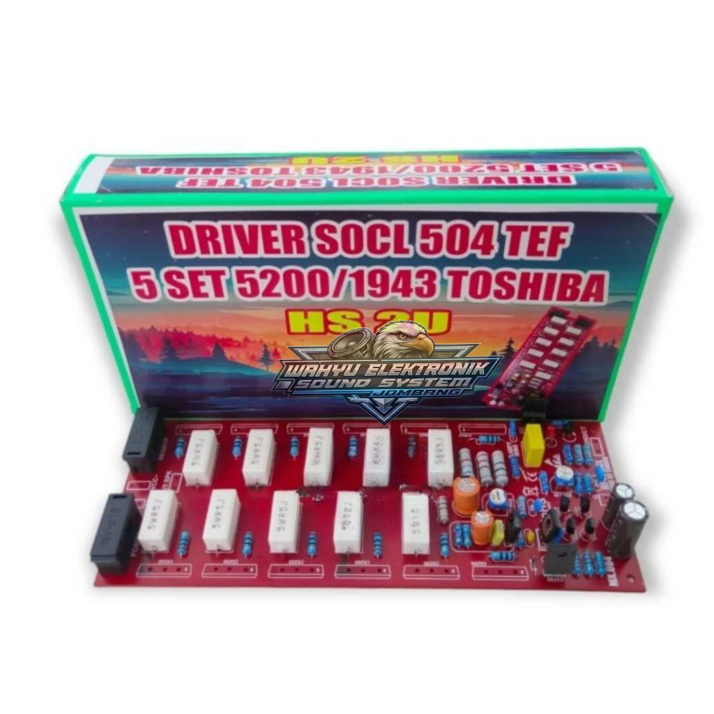 Driver Power Amplifier S OCL 504 / 500 Watt TEF + PCB Final 5 set Final HS 2U