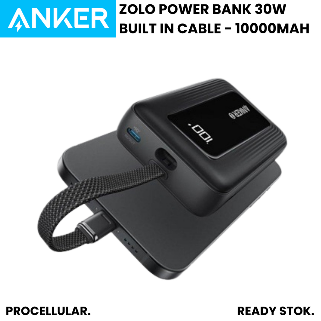 Anker Zolo Power Bank 10000mAh 30W Fast Charging A1688