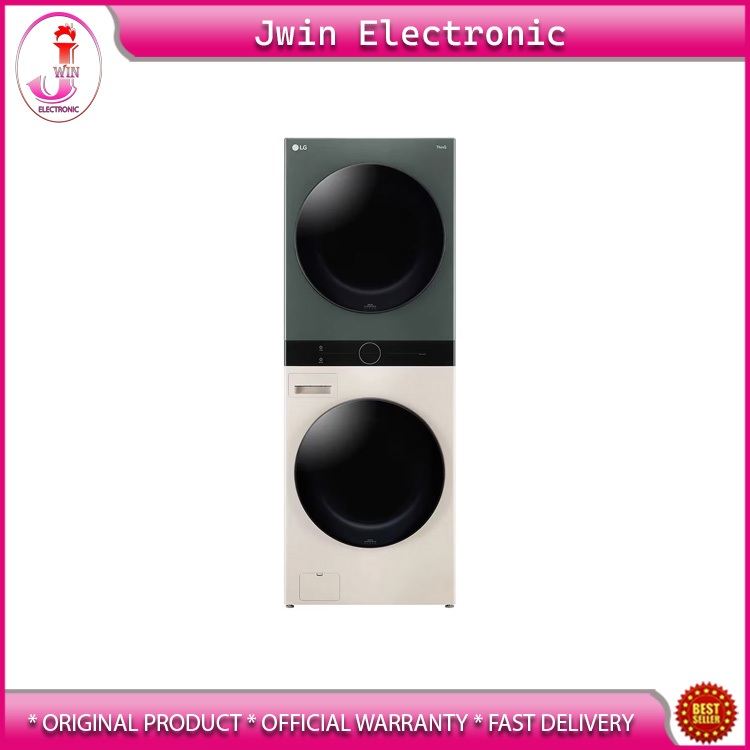 Mesin Cuci Front Loading LG wash Tower WT1410NHEG 14kg / 10kg