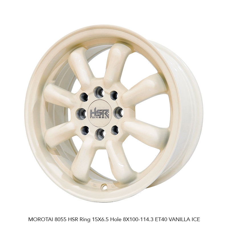 VELG MOBIL R15 HSR MOROTAI 8055 HSR R15X6,5 H8X100-114,3 ET40 VANILLA ICE (SUPER SALE) 4 PCS VELG