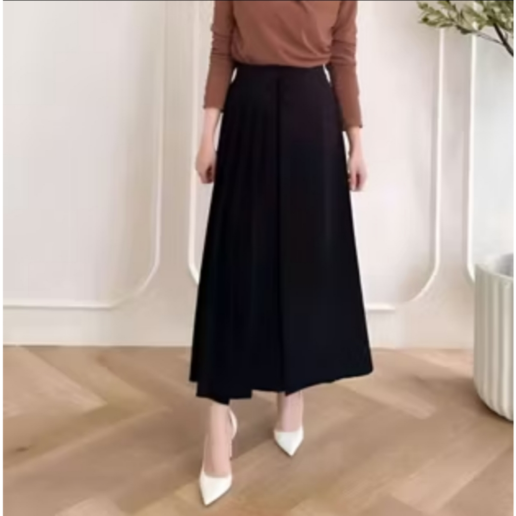 NEW KULOT PLEATS CELANA ROK MUSLIMAH CASUAL HIGWAIST PREMIUM