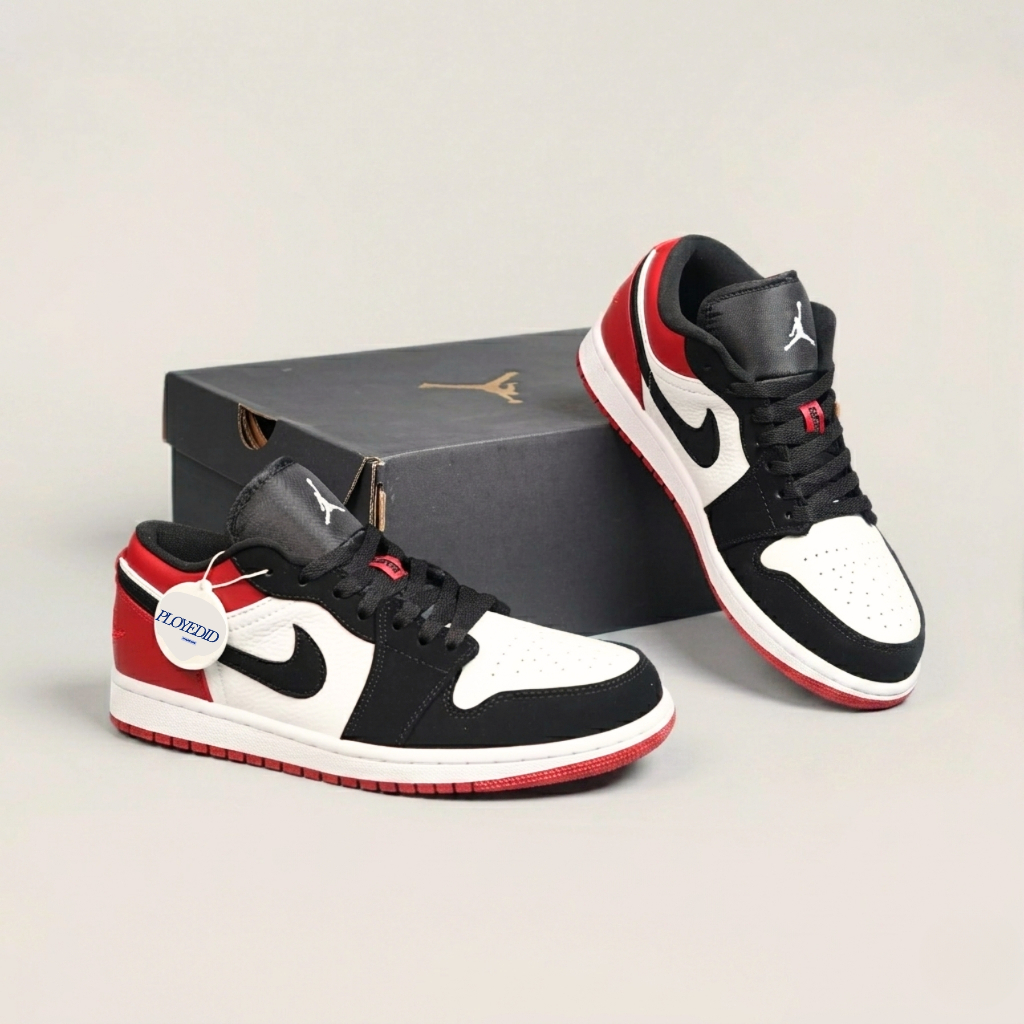 Nike Air Jordan 1 Low Black Red Toe