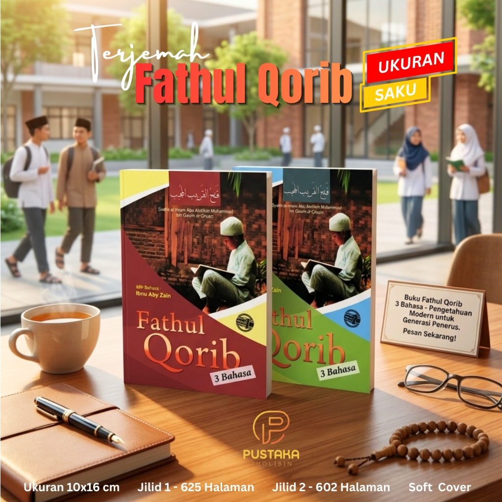 Terjemah fathul qorib saku / Terjemah fathul qorib 3 bahasa 2 jilid / Fathul qorib makna pegon