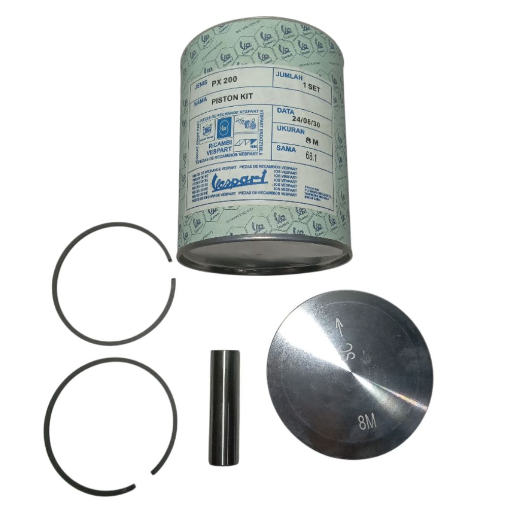 Seher Piston Set 200 cc Ukuran 8m Vespa Excel 200 Spartan