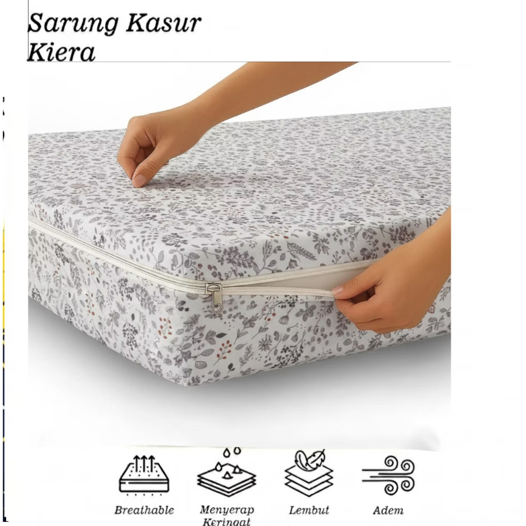 sarung kasur resleting size 90x200x20-200x200x20 sarung kasur aja- beautifullbeadsheet Katun