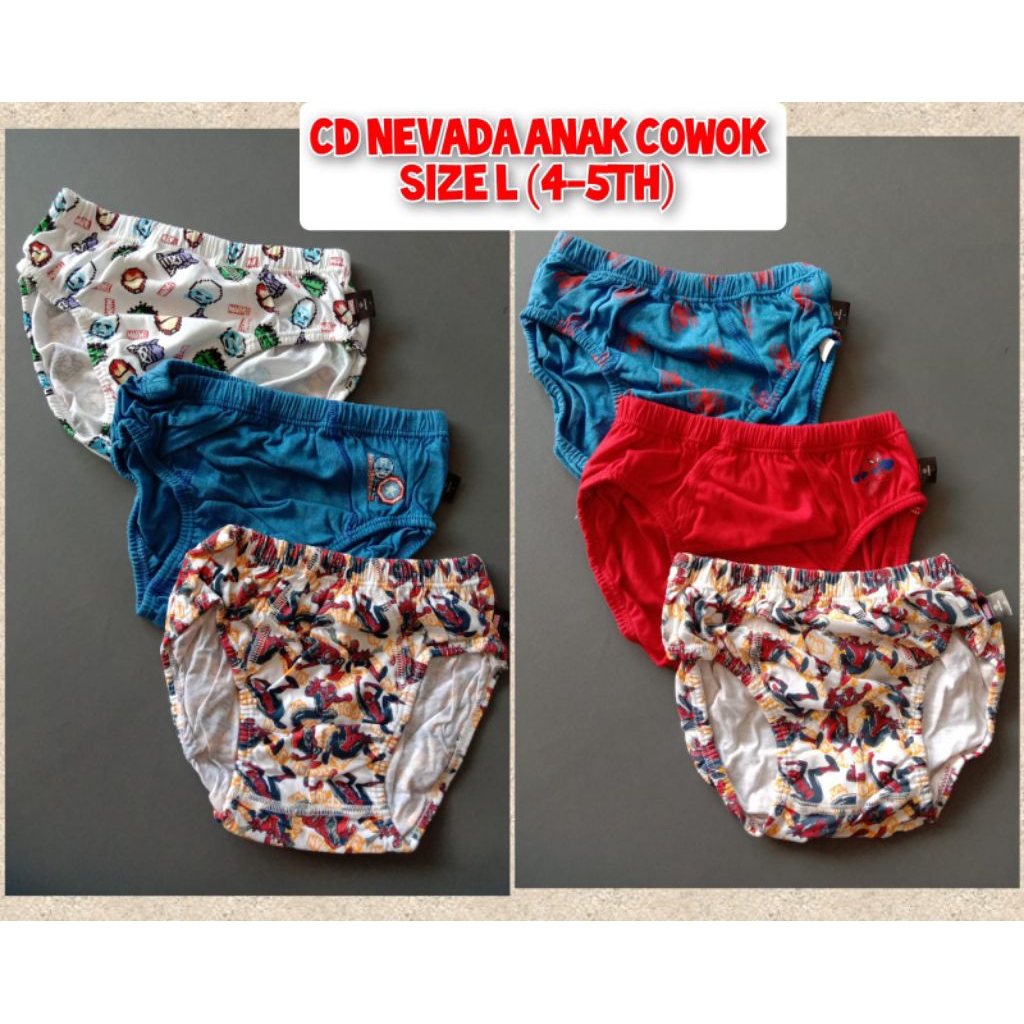 CD anak cowok Marvel Nevada isi 3pc