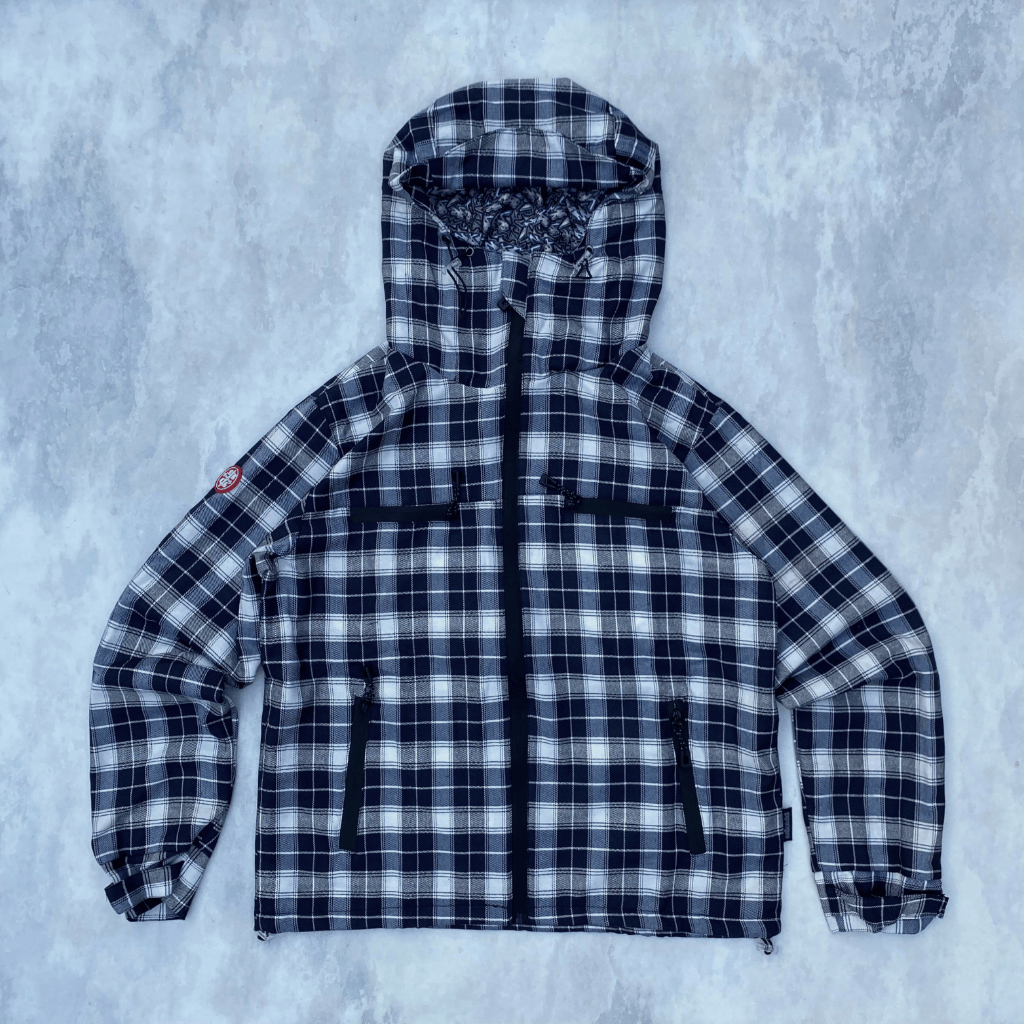 Jaket flanel zipper pria wanita | Jaket flanel gopcore series NOTBADCLUB