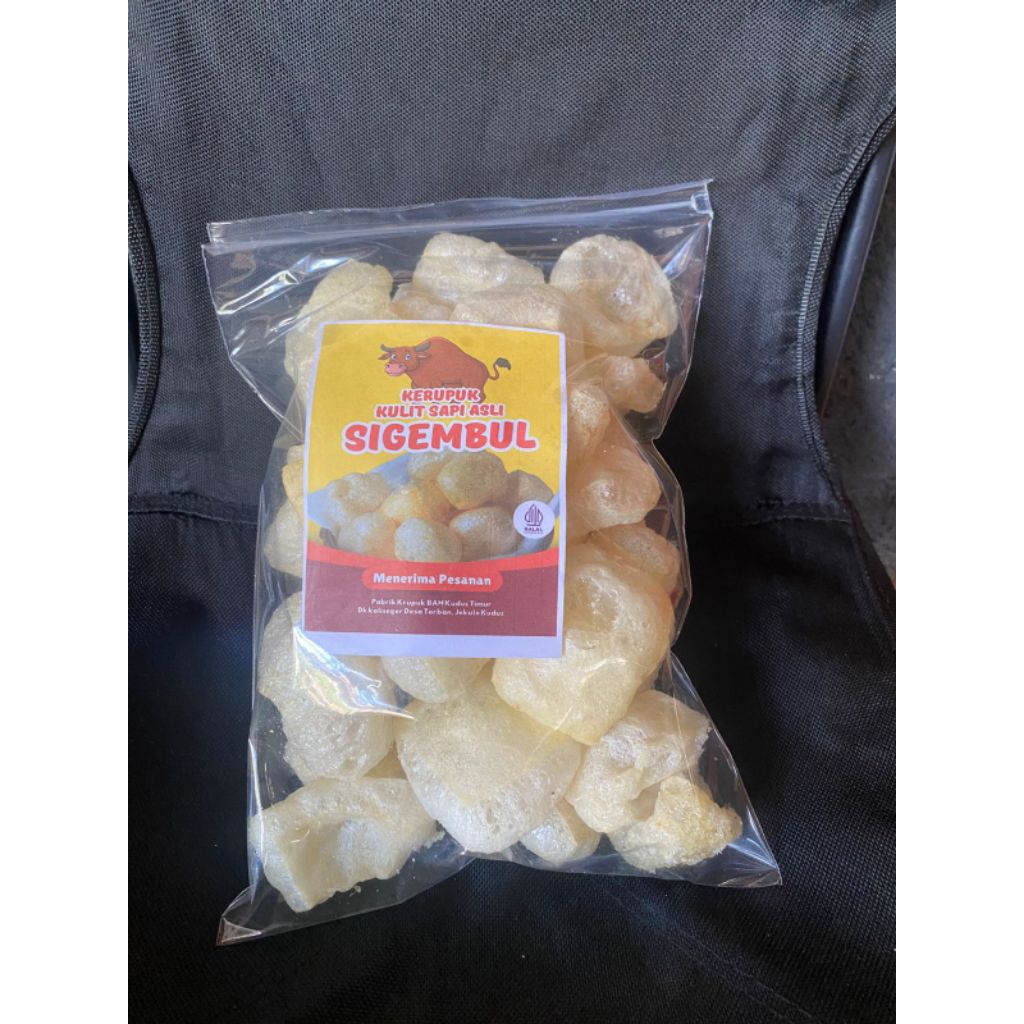 Kerupuk kulit sapi (Dorodok) sigembul