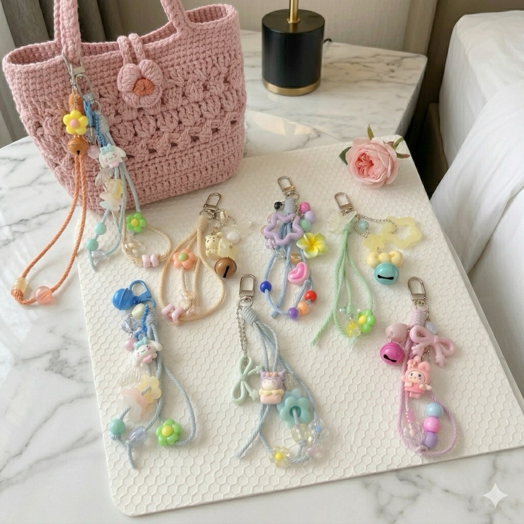 GANTUNGAN KUNCI KEYCHAIN / GANTUNGAN TAS / BAG CHARM / GANCI LONCENG / gantungan kunci motor tas ran