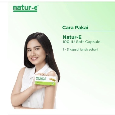 Natur-E 100 iu isi 32 kapsul -Vitamin E-Penyubur Kandungan- Antiaging