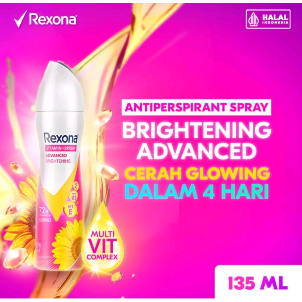 [Luar Pulau Jawa Pilih Hemat Kargo] Rexona Deodorant Spray (Deodorant Spray Wanita) Motion Sense/Mot