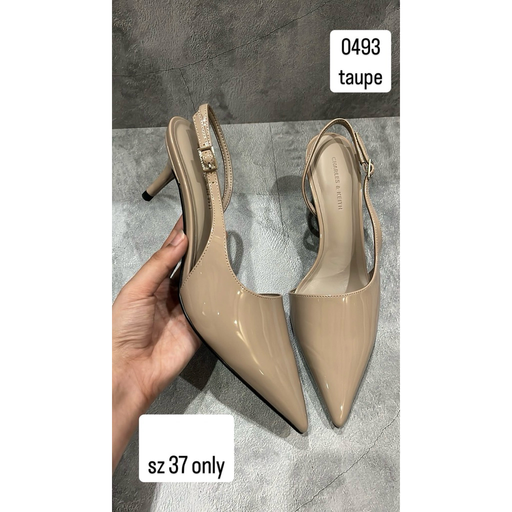 Charles & Keith Heels - Taupe (100% Original)