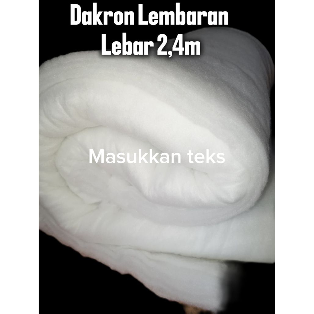 Dakron Isi Bedcover Lembaran Lebar 2,4m Tebal 3cm (8oz)