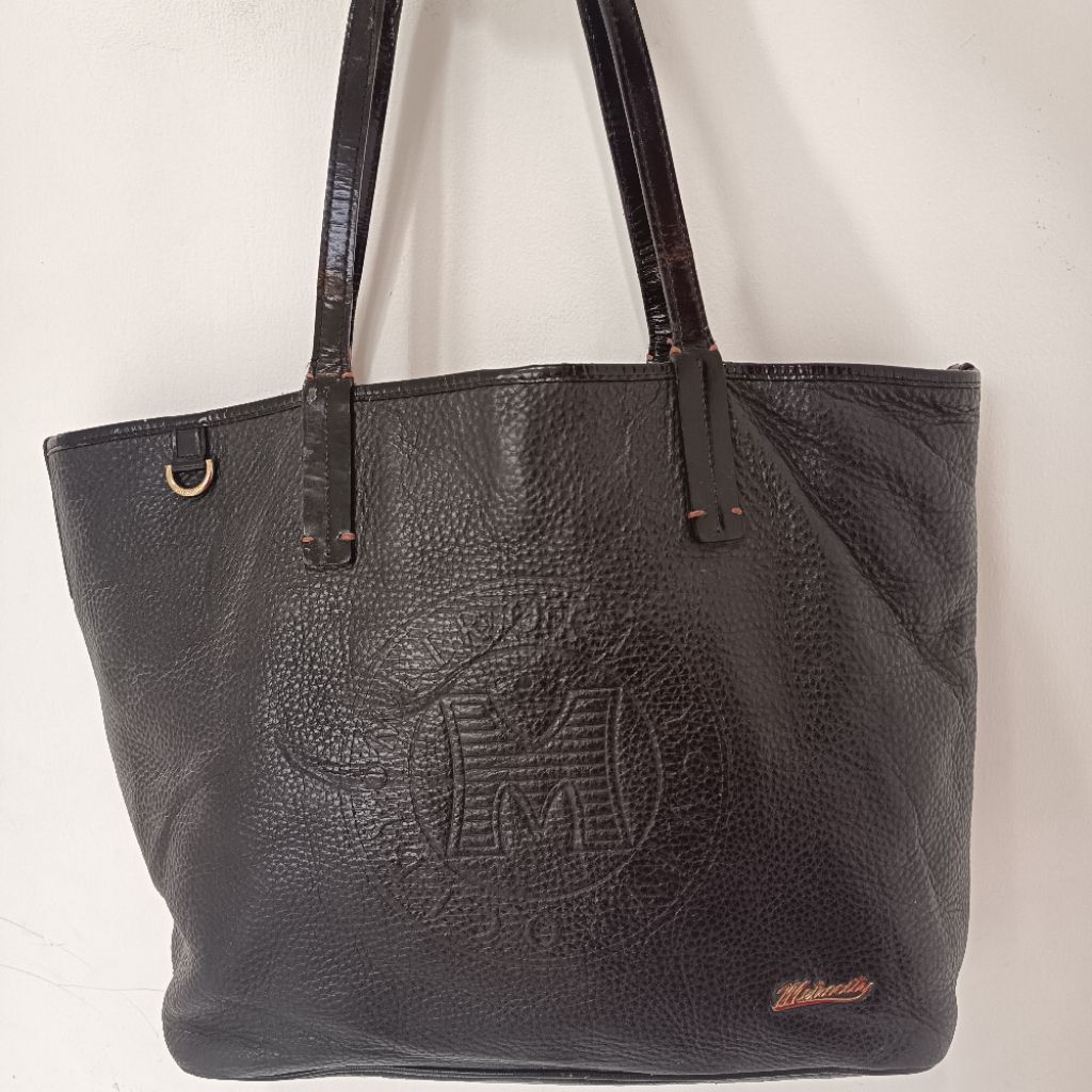 Metrocity Tas Tote Wanita Kulit Asli Original Preloved