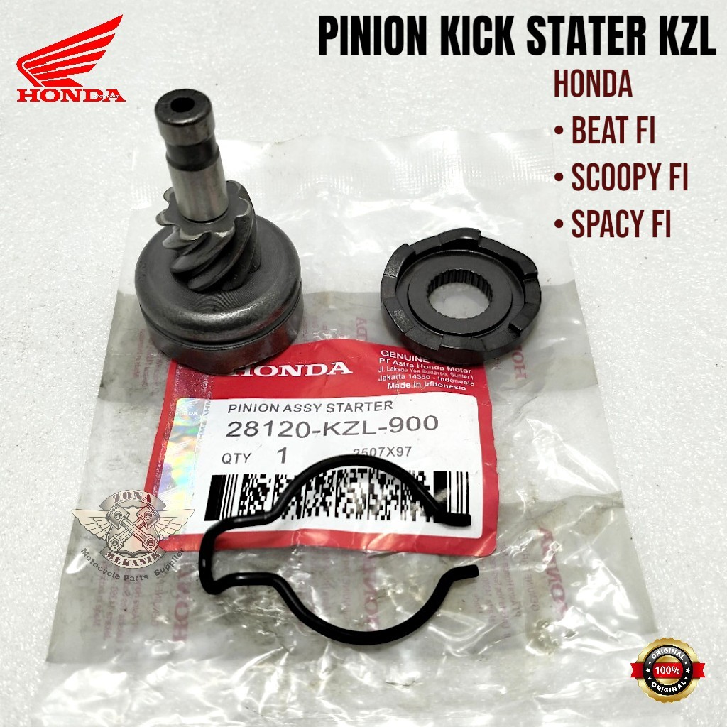 Pinion Kick Stater Honda BeAT FI Scoopy FI Spacy FI Original Gear Gigi Pinion KZL
