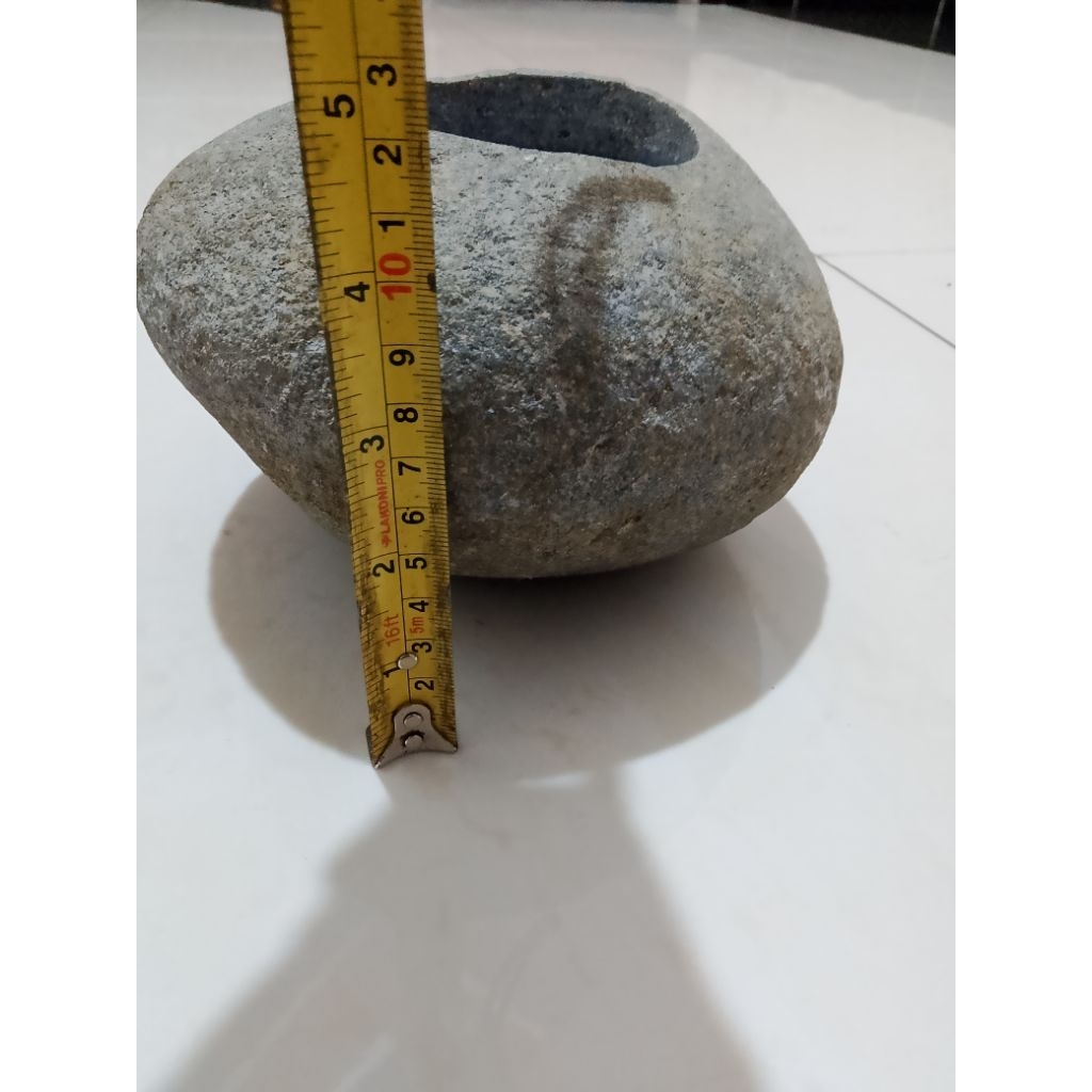 Pot Tanaman Hias Batu Kali River Stone | Pot Batu Kali D15cm | Free Packing