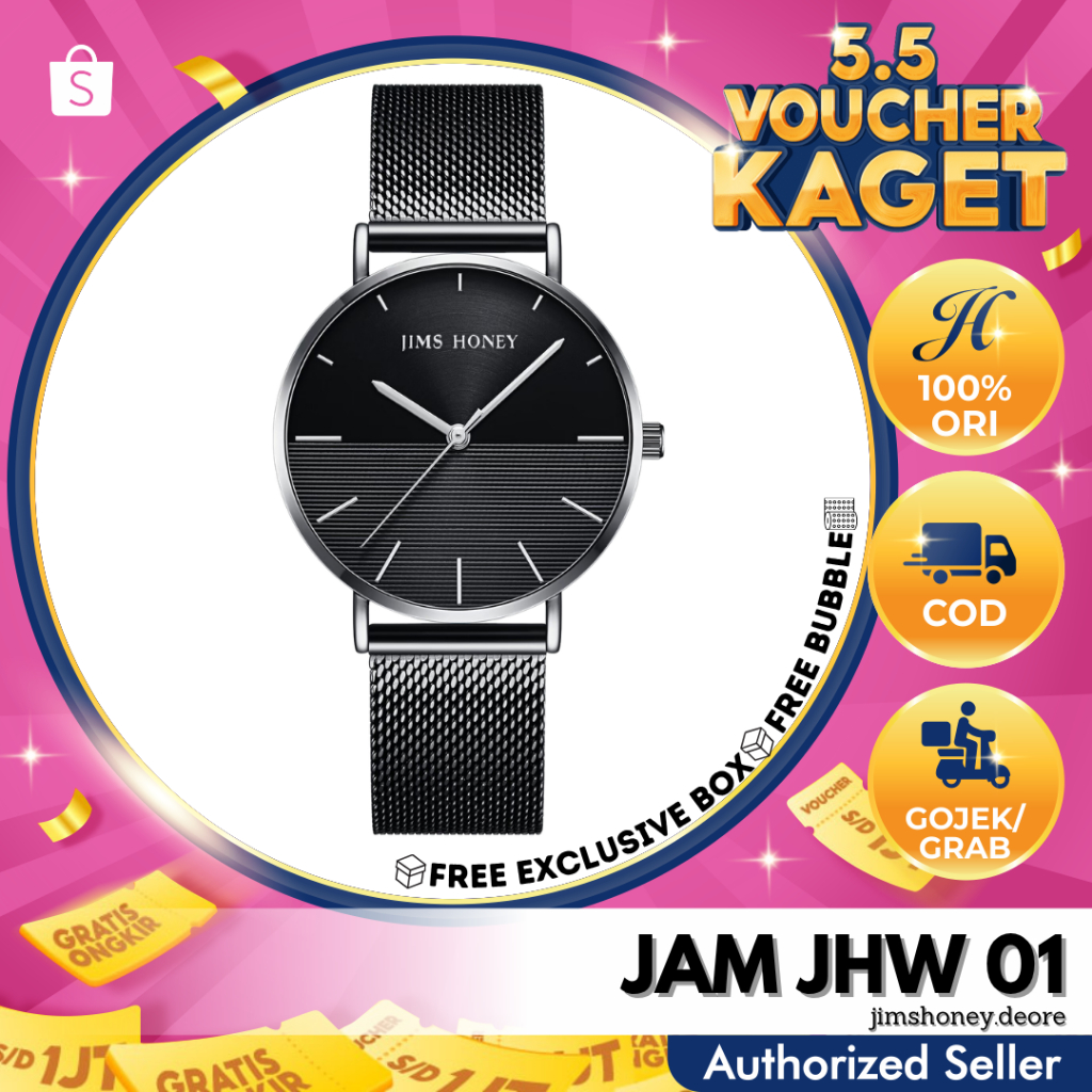 Jam Tangan Wanita JHW-01 JIMS HONEY Analog Cewek Elegan Murah Fashion