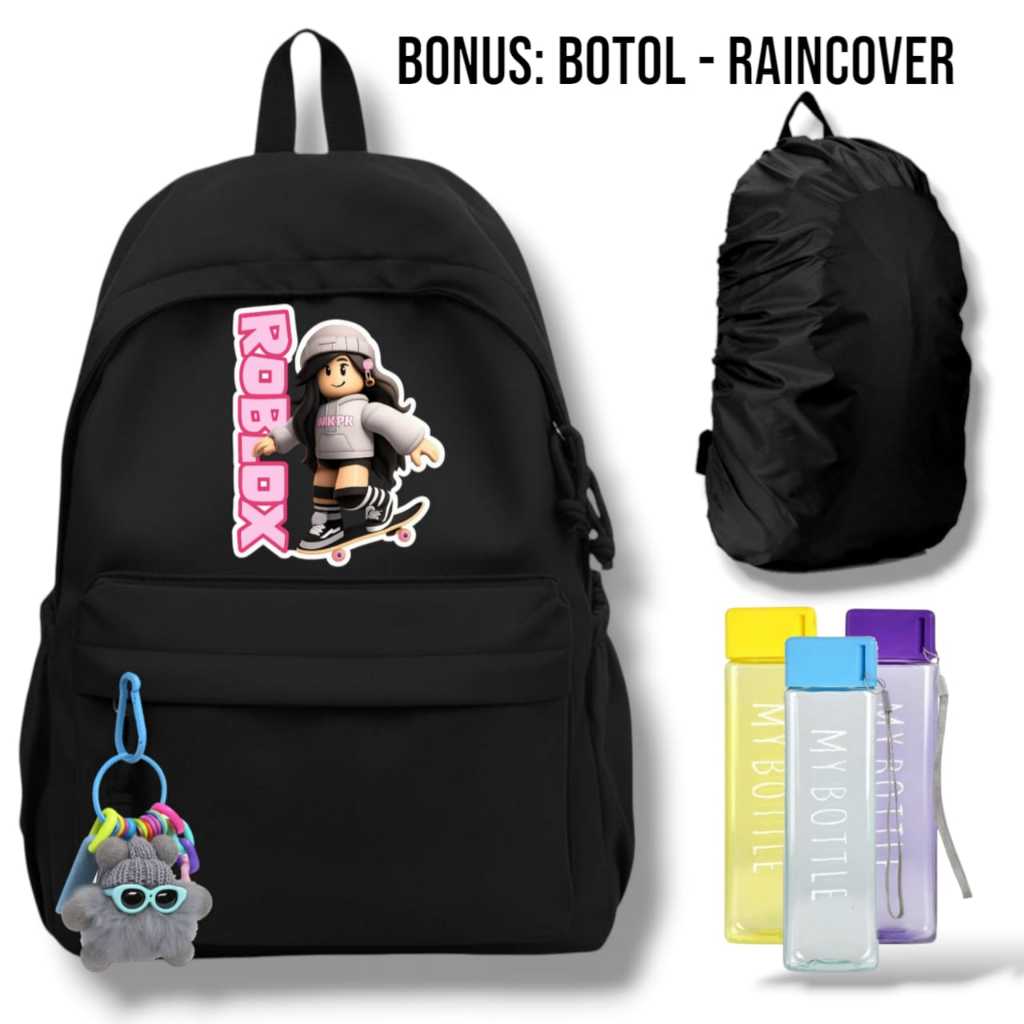 TAS RANSEL ANAK SEKOLAH KARAKTER ROBLOX - TAS PUNGGUNG ANAK CEWEK KEKINIAN - TAS SEKOLAH ANAK MODERN