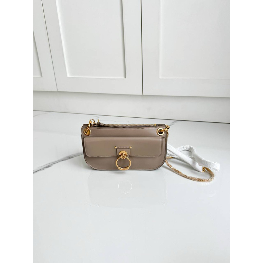 CHLOE MINI TESS BAG 20CM IN MOTTY GREY