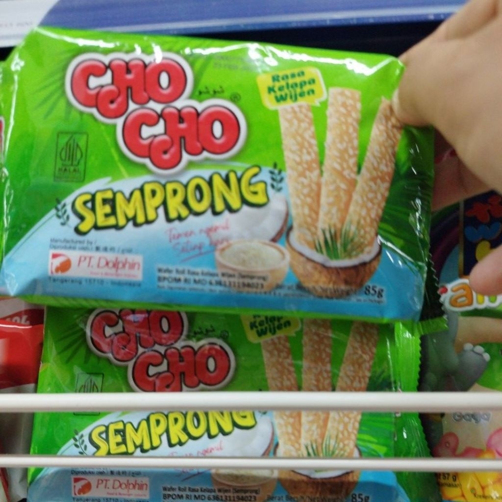 Wafer Semprong kelapa Wijen kemasan 85