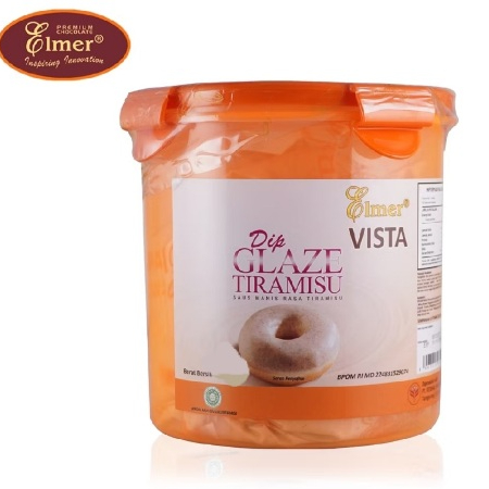 elmer glaze tiramisu repack 100gr 250gr 500gr glaze donat tiramisu