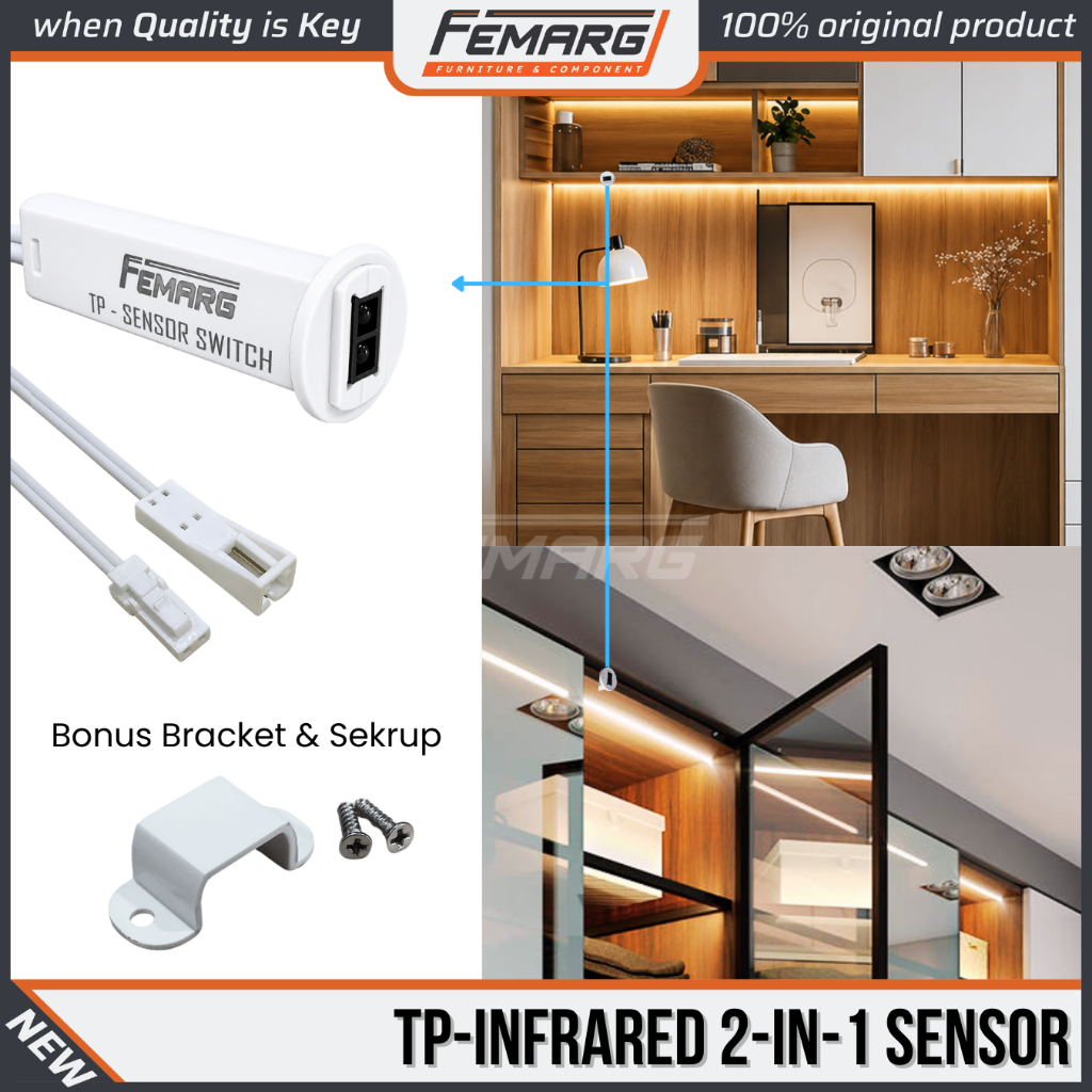sensor TP infrared 2in1  | touch sensor / tapping sensor / swipe sensor / saklar sensor