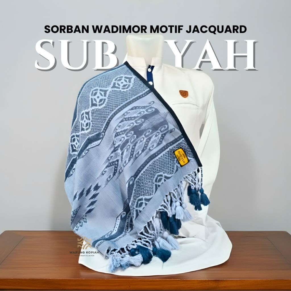 Sorban Pria Wadimor Subaiyah Jaguar Songket Timbul
