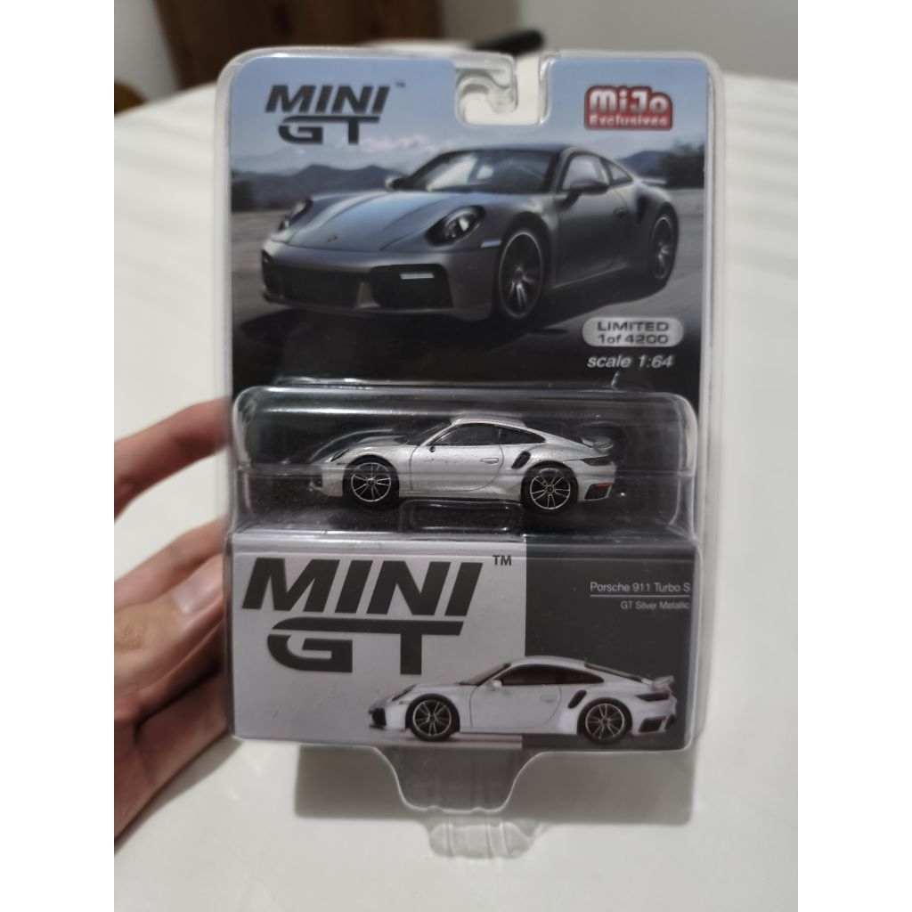 MINI GT 354 Porsche 911 Turbo S GT Silver Metallic LIMITED