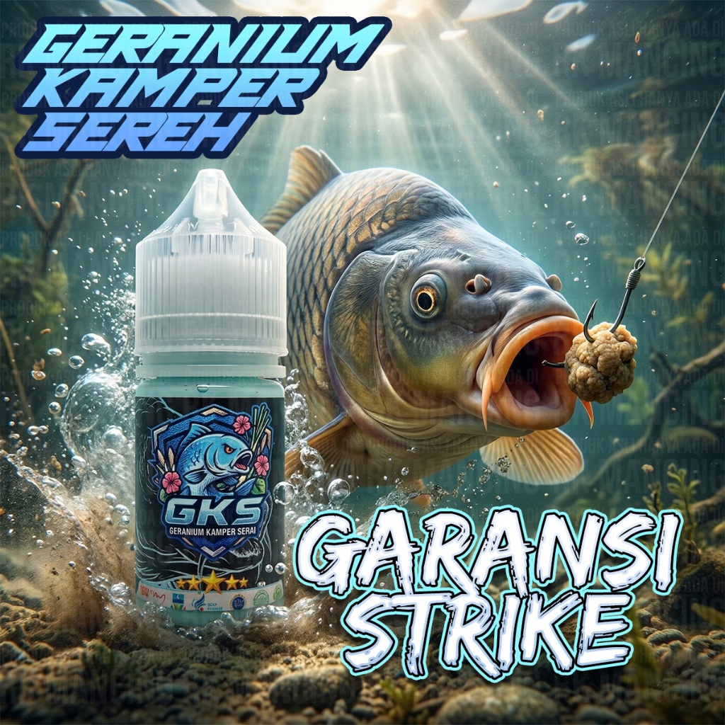 Essen Ikan Mas Geranium Kamper Sereh Spesialis Rame & Babon