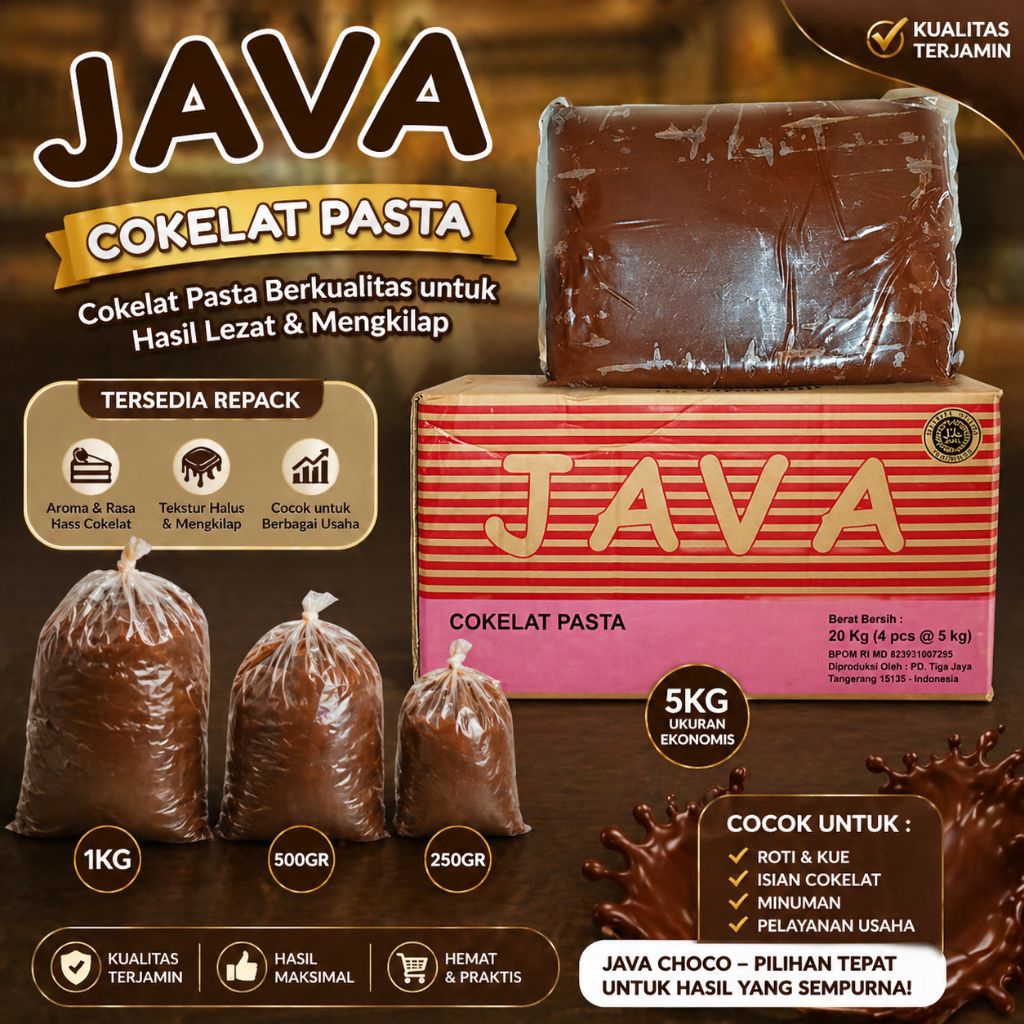 coklat filling / coklat pasta Java choco Repack 1kg