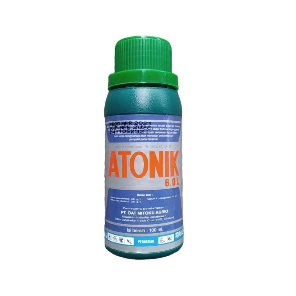Pupuk cair ATONIK ukuran 100ml ZPT Pemicu Bunga & Pencegah Kerontokan Buah tanaman cabe