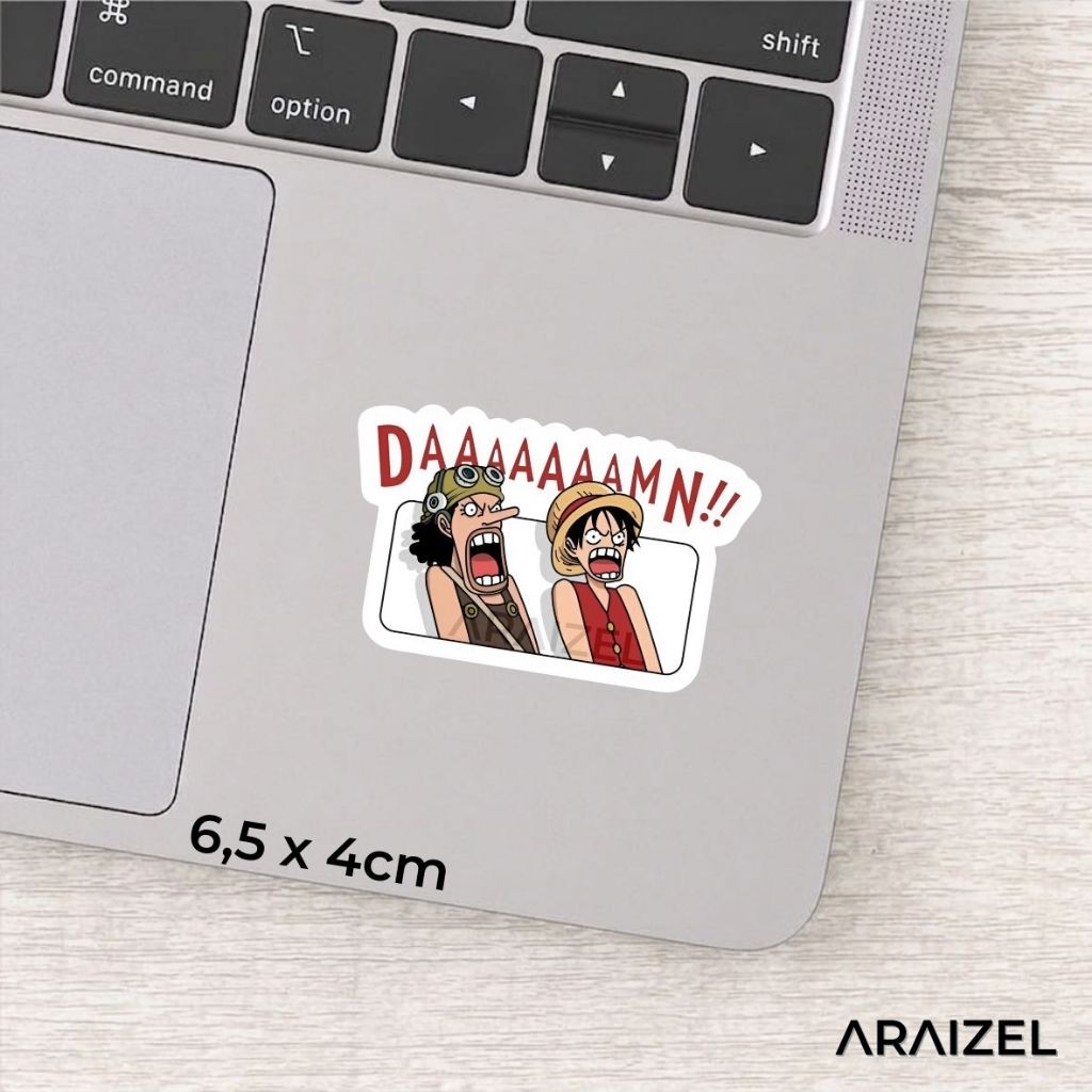 Sticker Stiker Anime Damn Usopp Luffy