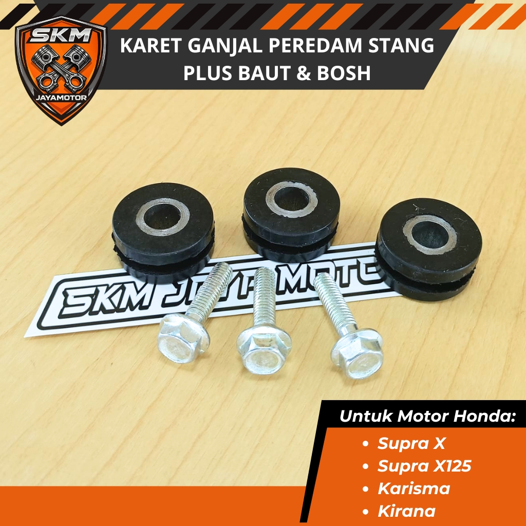 Karet Ganjal Peredam Stang HONDA SUPRA X SUPRA X125 KARISMA KIRANA Lengkap Baut